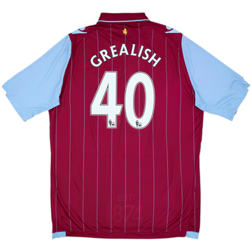 2014-15 Aston Villa Home Shirt Grealish #40 - 7/10 - (3XL)