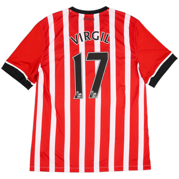2016-17 Southampton Home Shirt Virgil #17 - 6/10 - (XXL)