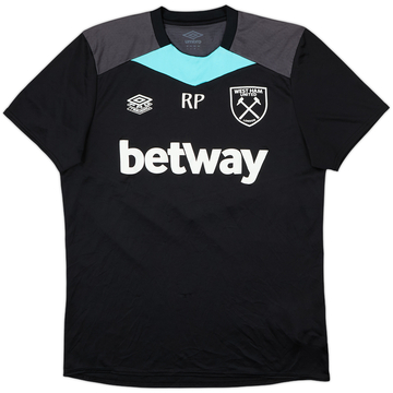 2021-22 West Ham Staff Issue Umbro Training Shirt 'RP' - 8/10 - (L)