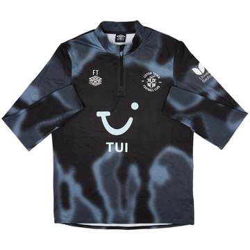 2021-22 Sudadera 1/4 Zip Umbro edición para personal del Luton FT - 8/10 - (L)