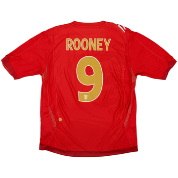2006-08 England Away Shirt Rooney #9 - 6/10 - (XL)