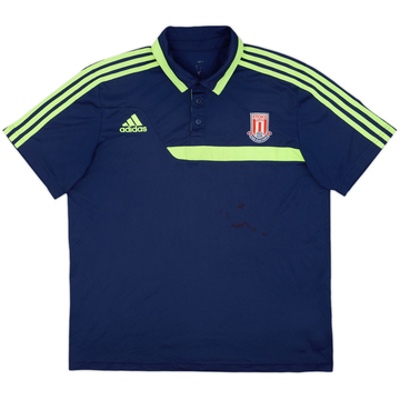 2013-14 Stoke City adidas Polo Shirt - 8/10 - (M)