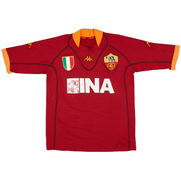 2001-02 Roma Home Shirt - 5/10 - (M)