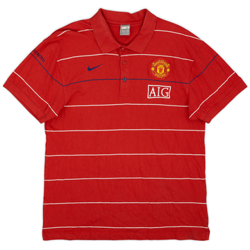 2008-09 Manchester United Nike Polo Shirt - 7/10 - (XL)