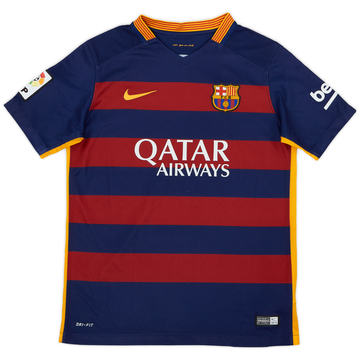 2015-16 Barcelona Home Shirt - 8/10 - (S.Boys)