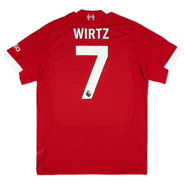 2025-26 Liverpool Authentic Home Shirt Wirtz #7