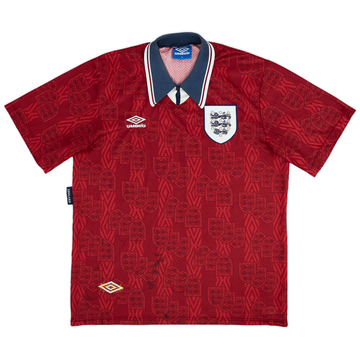 1993-95 England Away Shirt - 8/10 - (XL)