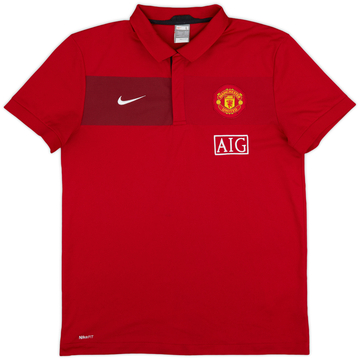 2009-10 Manchester United Nike Polo Shirt - 9/10 - (L)