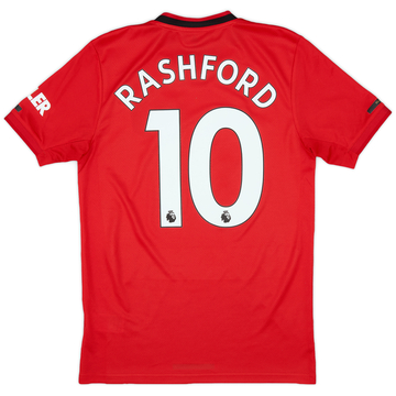 2019-20 Manchester United Home Shirt Rashford #10 - 9/10 - (S)