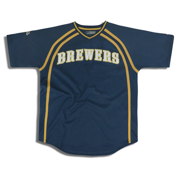 2000s Milwaukee Brewers True Fan Jersey L