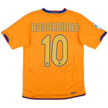 2006-08 Barcelona Away Shirt Ronaldinho #10 - 8/10 - (S)