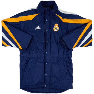 1998-99 Real Madrid adidas Padded Bench Coat - 8/10 - (S)