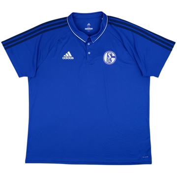 2017-18 Schalke adidas Polo Shirt - 9/10 - (XXL)
