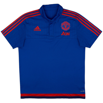 2015-16 Manchester United adidas Polo Shirt - 5/10 - (L)