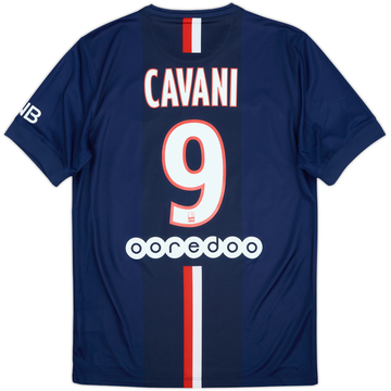 2014-15 Paris Saint-Germain Home Shirt Cavani #9 - 6/10 - (S)