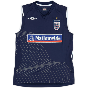 2005-06 England Umbro Training Vest - 5/10 - (M)