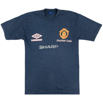 1995-96 Manchester United Umbro Cotton Tee - 8/10 - (L)