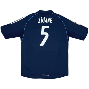 2005-06 Real Madrid Away Shirt Zidane #5 - 8/10 - (XL)