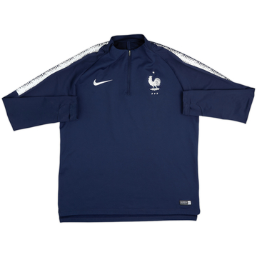 2018-19 France Nike 1/4 Zip Training Top - 8/10 - (L)