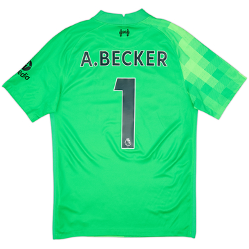 2021-22 Liverpool GK S/S Shirt A.Becker #1 - 6/10 - (S)