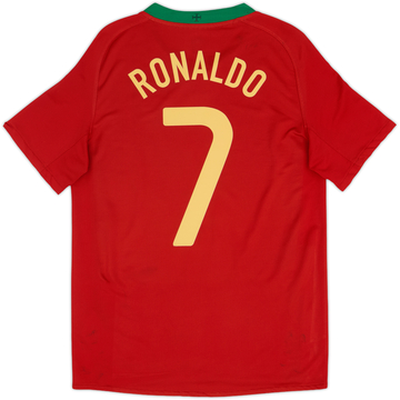 2008-10 Portugal Home Shirt Ronaldo #7 - 6/10 - (S)