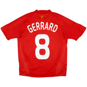 2008-10 Liverpool Camiseta de Local Gerrard #8 - 7/10 - (L.Boys)