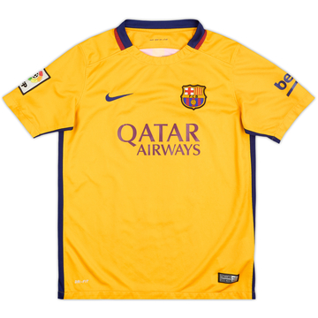 2015-16 Barcelona Away Shirt - 6/10 - (L.Boys)