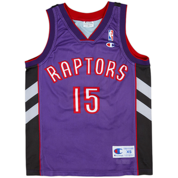 1999-03 Toronto Raptors Carter #15 Champion Away Jersey - 9/10 - (XS)