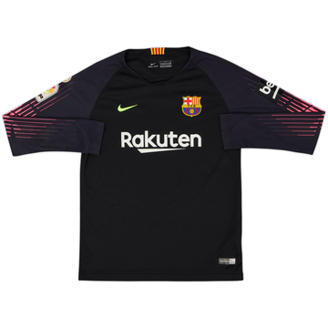 2018-19 Barcelona GK Shirt - 8/10 - (L.Boys)