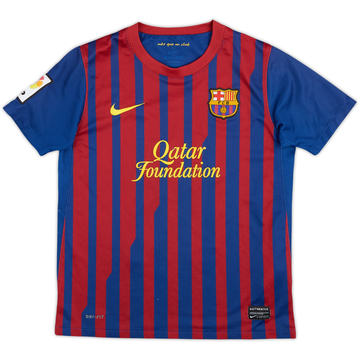 2011-12 Barcelona Home Shirt - 6/10 - (M.Boys)