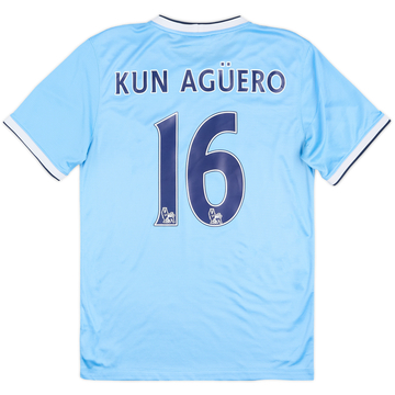 2013-14 Manchester City Camiseta Local Kun Aguero #16 - 7/10 - (S)