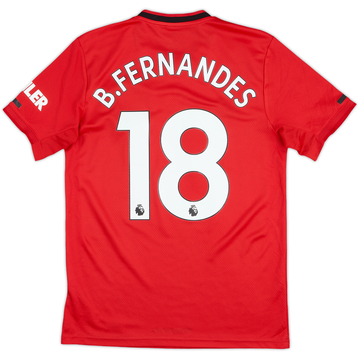2019-20 Manchester United Home Shirt B.Fernandes #18 - 6/10 - (S)