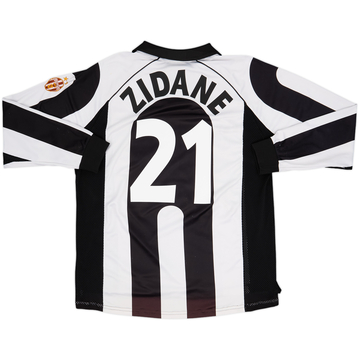 1997-98 Juventus Centenary Home L/S Shirt Zidane #21 - 5/10 - (XL)