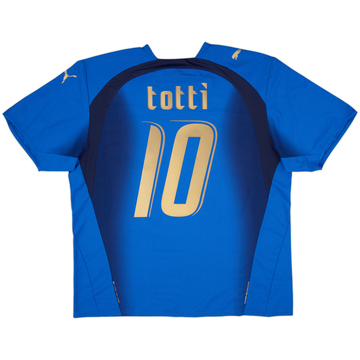 2006 Italy Home Shirt Totti #10 - 8/10 - (XL)