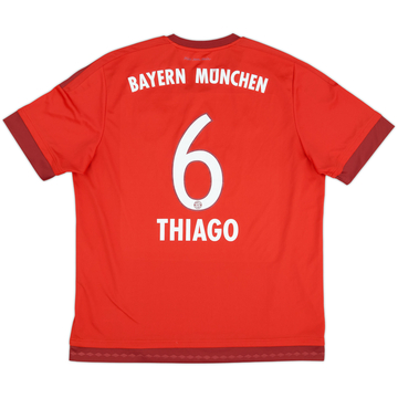 2015-16 Bayern Munich Home Shirt Thiago #6 - 9/10 - (XL)