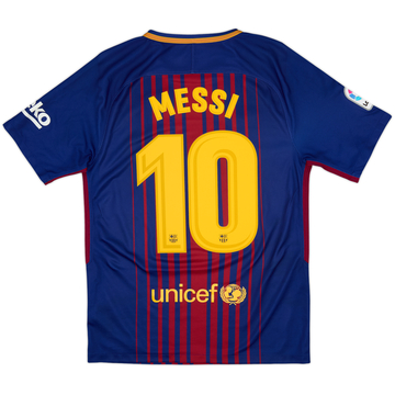2017-18 Barcelona Local Camiseta Messi #10 - 9/10 - (S)