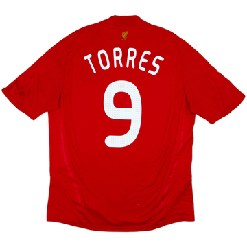 2008-10 Liverpool Home Shirt Torres #9 - 6/10 - (L)