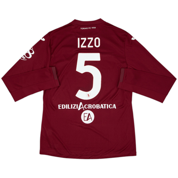 Camiseta de local de manga larga del Torino 2021-22 Izzo #5 - 8/10 - (M)