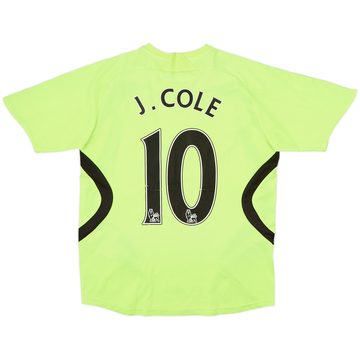 Camiseta de visitante del Chelsea 2007-08 J. Cole #10 - 6/10 - (Niños L)