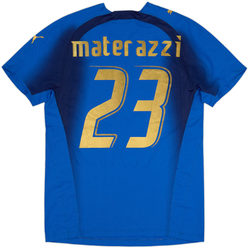 Camiseta de local versión jugador de Italia 2006 Materazzi #23 - 9/10 - (L)