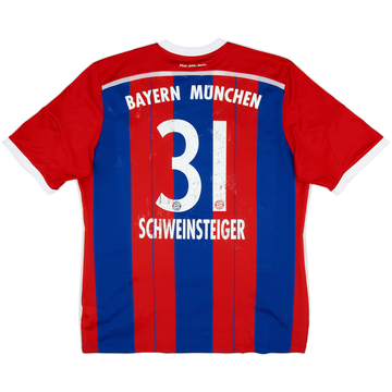 2014-15 Bayern Munich Home Shirt Schweinsteiger #31 - 4/10 - (XL)