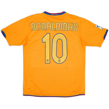 2006-08 Barcelona Away Shirt Ronaldinho #10 - 6/10 - (M)