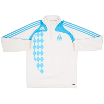 2008-09 Olympique Marseille adidas 1/4 Zip Training Top - 5/10 - (L)