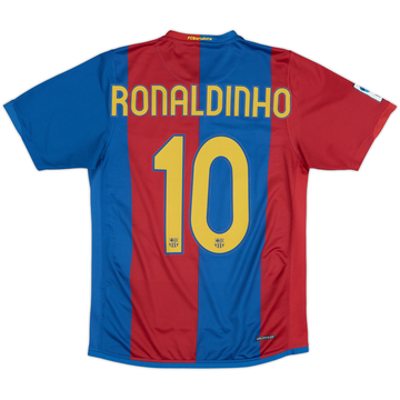 2006-07 Barcelona Home Shirt Ronaldinho #10 - 7/10 - (S)