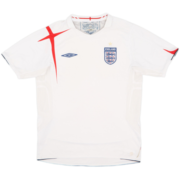2005-07 England Home Shirt - 5/10 - (M)