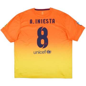 2012-13 Barcelona Away Shirt A.Iniesta #8 - 8/10 - (XXL)