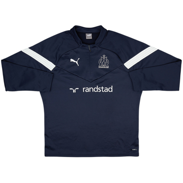 2022-23 Olympique Marseille Puma 1/4 Zip Drill Top - 10/10 - (XL)