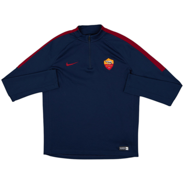 2016-17 Roma Nike 1/4 Zip Training Top - 8/10 - (XL.Boys)