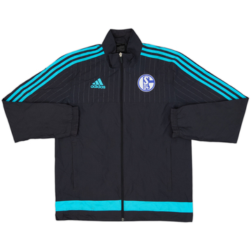 2015-16 Schalke adidas Track Jacket - 8/10 - (M)