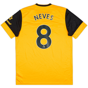 2020-21 Wolves Home Shirt Neves #8 - 6/10 - (L)